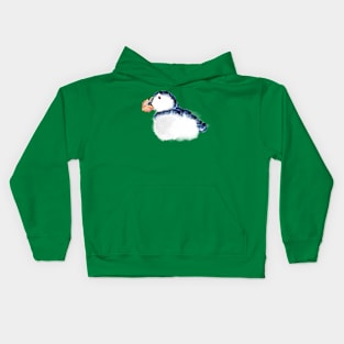 Puffin nature elements art Kids Hoodie